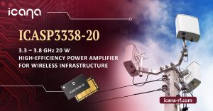 Icana cost-effective IC semiconductor components for 5G wireless infrastructure.